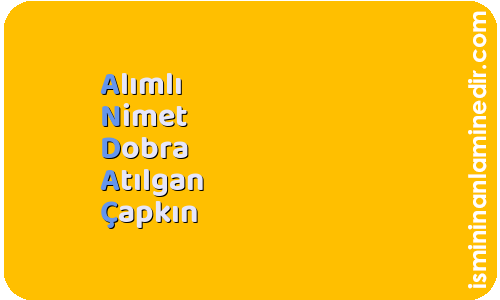 Andaç isminin anlamı