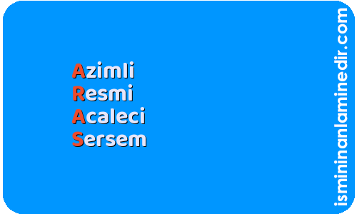 Aras isminin anlamı