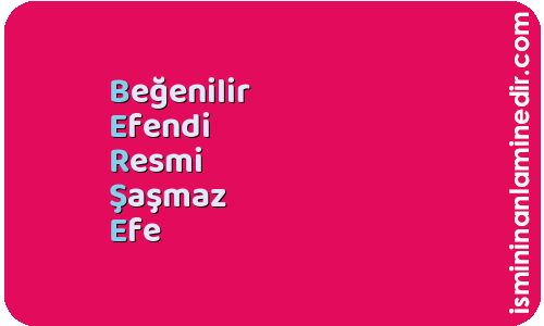 Berşe isminin anlamı