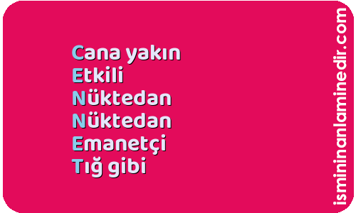 Cennet isminin anlamı