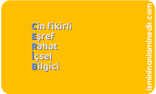 Cerib isminin anlamı