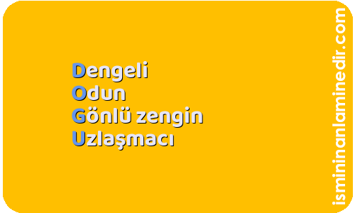 Doğu isminin anlamı