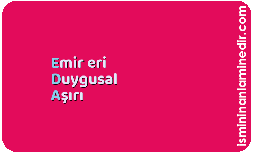 Eda isminin anlamı