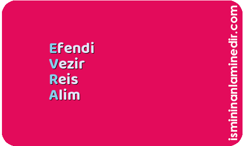 Evra isminin anlamı