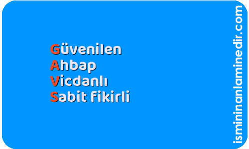 Gavs isminin anlamı