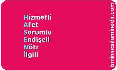 Haseni isminin anlamı