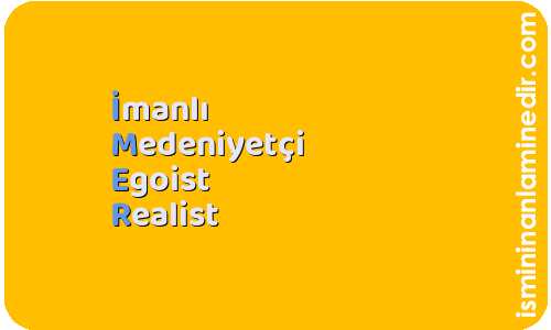 imer isminin anlamı