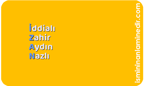 izan isminin anlamı