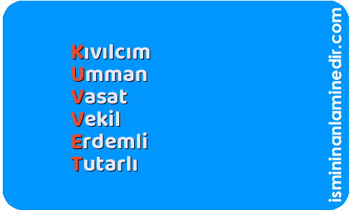 Kuvvet isminin anlamı