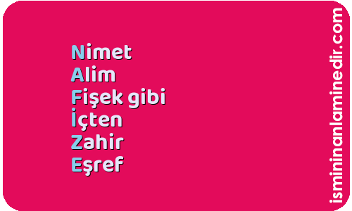 Nafize isminin anlamı