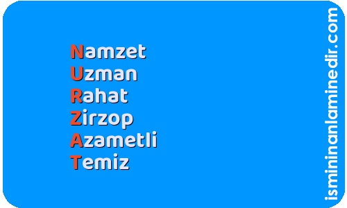 Nurzat isminin anlamı