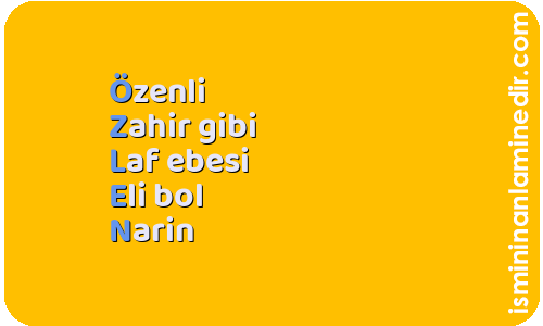 Özlen isminin anlamı