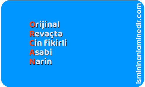 Orcan isminin anlamı