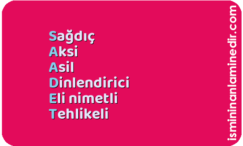 Saadet isminin anlamı