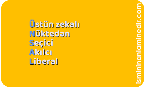 Ünsal isminin anlamı